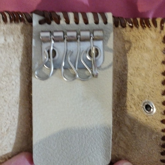 Vintage 60’s Cowhide Leather Key Wallet - Picture 4 of 4